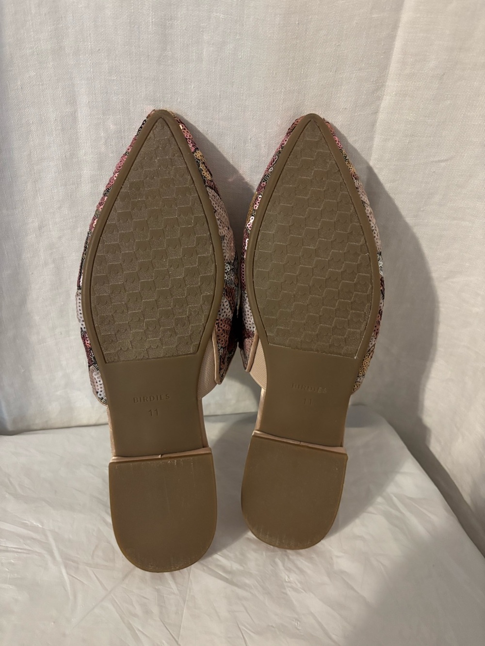 Birdies the Dove pink gold petal Women’s shoes slide size 11 - Picture 5 of 10